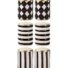 Cheap 91938 3 ASST S/2 BLACK/WHITE EMBOSSED SALT&PEPPER SETS W/GOLD RIM - cozylivehome.com | we sell a wide range of comfortable household items Giftware