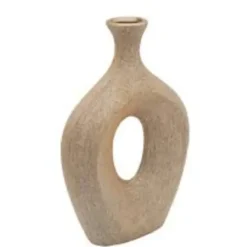 Clearance 15119-04 13" BEADED OVAL VASE CUT-OUT, CHAMPAGNE - cozylivehome.com | we sell a wide range of comfortable household items Giftware