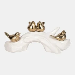 Cheap 20414 14" Birds Sitting On Branch, White/gold - cozylivehome.com | we sell a wide range of comfortable household items Giftware