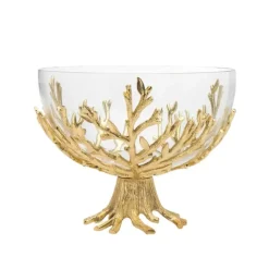 Hot 59211 10.5 GOLDEN BRANCH GLASS BOWL - cozylivehome.com | we sell a wide range of comfortable household items Giftware