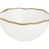 Flash Sale 16270 9 INCH WHITE GOLD BEADED SERVE BOWL - cozylivehome.com | we sell a wide range of comfortable household items Giftware