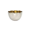 Fashion 33570 4" NICKEL/GOLD SNACK BOWL - cozylivehome.com | we sell a wide range of comfortable household items Giftware