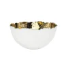 Shop 33561 6.5" WHITE/GOLD FRUIT BOWL - cozylivehome.com | we sell a wide range of comfortable household items Giftware