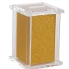 59586 Acrylic Tzedakah Box With Poles Gold 5 x 3" - cozylivehome.com | we sell a wide range of comfortable household items^ Shop All