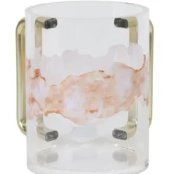 183014 Acrylic Washcup Gold Handles Grey Marble - cozylivehome.com | we sell a wide range of comfortable household items^ Shop All