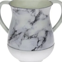 47147 Aluminium Washing Cup 13 cm - White Marble - cozylivehome.com | we sell a wide range of comfortable household items^ Shop All