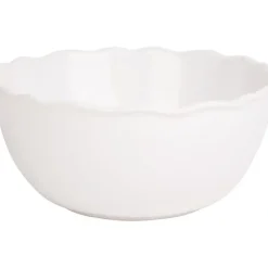 Clearance 15407 ASSORTED 4 7.5"W WHITE EMBOSSED SERVE BOWL - cozylivehome.com | we sell a wide range of comfortable household items Giftware