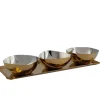 New 50873 Auburn Two Tone Bowls/tray Set - cozylivehome.com | we sell a wide range of comfortable household items Giftware