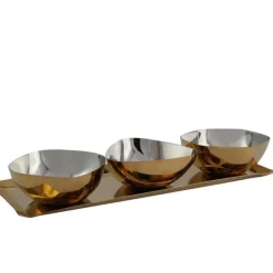 New 50873 Auburn Two Tone Bowls/tray Set - cozylivehome.com | we sell a wide range of comfortable household items Giftware