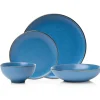 87480 Beaumont Blue 16 Pc W Gold Rim - cozylivehome.com | we sell a wide range of comfortable household items^ Shop All