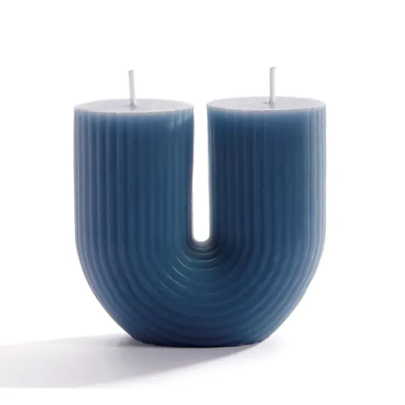 Cheap 097056 Blue U Shaped Crescent Candle - cozylivehome.com | we sell a wide range of comfortable household items Giftware