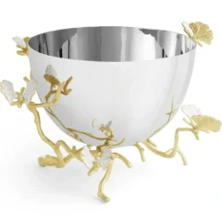 Flash Sale 174502 BUTTERFLY GINKGO GOLD SRV BOWL - cozylivehome.com | we sell a wide range of comfortable household items Giftware