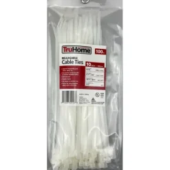 10" Cable Ties, Clear, Releasable, 100 Ct. - cozylivehome.com | we sell a wide range of comfortable household items^ Shop All