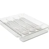 5 Compartment Clear Cutlery Tray W. Grey Non Slip Interior - cozylivehome.com | we sell a wide range of comfortable household items^ Shop All