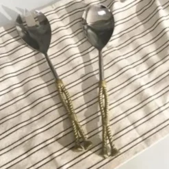 Shop 75017 GOLDEN ROPE HANDLE SERVERS ,S/2 - cozylivehome.com | we sell a wide range of comfortable household items Giftware