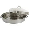 Best Sale 82669.03 Hutchinson 18" SS Roaster W/ Domed Lid & Rack - Oval - Mirror Polish - SS - cozylivehome.com | we sell a wide range of comfortable household items Housewares