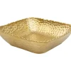 Best Sale 16515 10in Gold Hammered Square Serve Bowl - cozylivehome.com | we sell a wide range of comfortable household items Giftware