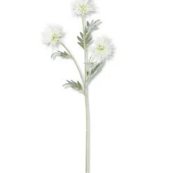 Sale 26 Inch 3 Head White Spikey Cactus Dahlia Stem - cozylivehome.com | we sell a wide range of comfortable household items Giftware
