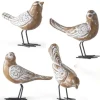 Best Sale 4.5 Inch Assorted Whitewashed Resin Carved Birds w/Metal Legs - cozylivehome.com | we sell a wide range of comfortable household items Giftware
