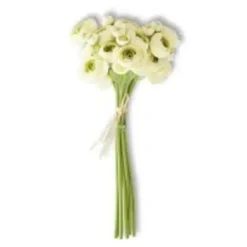 New 11 INCH CREAM MINI RANUNCULUS BUNDLE (7 STEMS) - cozylivehome.com | we sell a wide range of comfortable household items Giftware