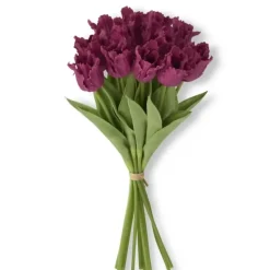 Fashion 13 Inch Fuchsia Real Touch Parrot Tulip Bundle (12 Stems) - cozylivehome.com | we sell a wide range of comfortable household items Giftware