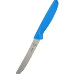 Discount 4.5" Knife - Curved tip/serrated edge - Blue/Dairy - cozylivehome.com | we sell a wide range of comfortable household items Housewares