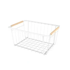 728 LARGE WHITE WIRE BASKET - cozylivehome.com | we sell a wide range of comfortable household items^ Shop All