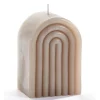 Best Sale 097094 Light Grey Rainbow Design Candle - cozylivehome.com | we sell a wide range of comfortable household items Giftware