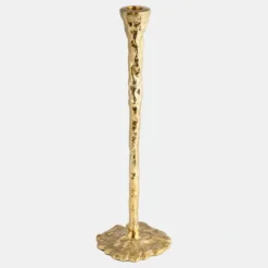 18187-01 Metal, 11" Forged Taper Candleholder, Gold Set Of 2 - cozylivehome.com | we sell a wide range of comfortable household items^ Shop All