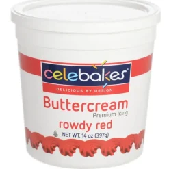 Hot 14 oz Celebakes Rowdy Red Buttercream Icing - cozylivehome.com | we sell a wide range of comfortable household items Foods
