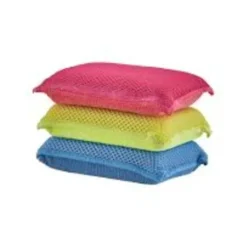Outlet 3 Pack Microfiber Dish Sponge Red Blue & Yellow - cozylivehome.com | we sell a wide range of comfortable household items Housewares