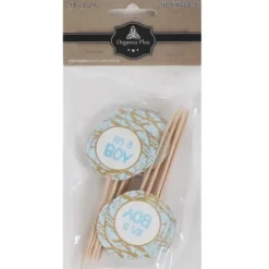 18 Piece Blue Round "Its A Boy" Toothpicks For Cake Decarotion - cozylivehome.com | we sell a wide range of comfortable household items^ Shop All