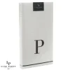 14 PK White and Black Guest Paper Napkins - Letter P - cozylivehome.com | we sell a wide range of comfortable household items^ Shop All