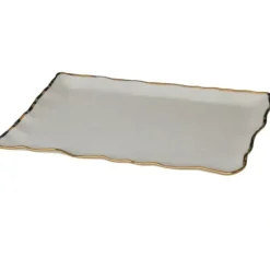 Best Sale 20490 Regency Gold Rectangular Platter 16in X 11.75in - cozylivehome.com | we sell a wide range of comfortable household items Giftware