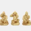Cheap 15879-01 Resin, S/3 Hear, Speak, See No Evil Gorillas, Gold - cozylivehome.com | we sell a wide range of comfortable household items Giftware