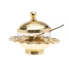 95658 Ripple Gold Honey Dish W Spoon - cozylivehome.com | we sell a wide range of comfortable household items^ Shop All
