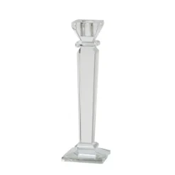 15352-02 Set Of 2 GLASS 9" CANDLE HOLDER, CLEAR - cozylivehome.com | we sell a wide range of comfortable household items^ Shop All