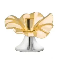 50584 Small Flower Cadl Holder Gold - cozylivehome.com | we sell a wide range of comfortable household items^ Shop All