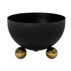 Clearance 50925 Temari Nut Bowl - Blk/gld - cozylivehome.com | we sell a wide range of comfortable household items Giftware