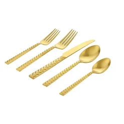 84192 TRESSER SATIN GOLD Flatware Service For 4 - cozylivehome.com | we sell a wide range of comfortable household items^ Shop All