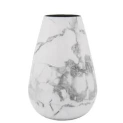 Discount 96774 WHITE MARBLE DECAL VASE - cozylivehome.com | we sell a wide range of comfortable household items Giftware