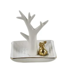Best 12391-06 WHITE/GOLD RABBIT RING HOLDER - cozylivehome.com | we sell a wide range of comfortable household items Giftware