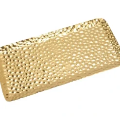 Sale 16089 14X9 GOLD Hammered Rectangle Serving Tray - cozylivehome.com | we sell a wide range of comfortable household items Giftware