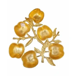 A1-90225 Apple Six Sectional Simonim Tray Gold - cozylivehome.com | we sell a wide range of comfortable household items^ Shop All