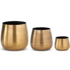 Flash Sale 18328A-3 Brushed Gold Vases - cozylivehome.com | we sell a wide range of comfortable household items Giftware