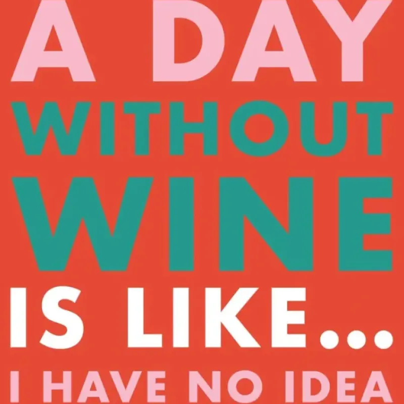 A DAY WITHOUT WINE FUNNY COCKTAIL NAPKIN - cozylivehome.com | we sell a wide range of comfortable household items^ Shop All