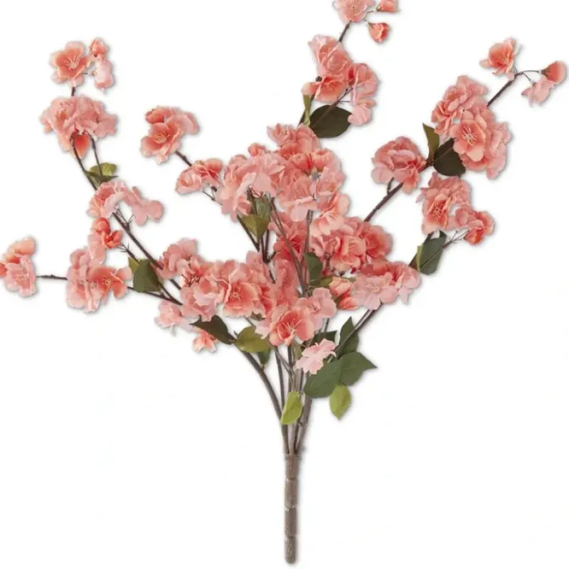 Shop 17790A-CO 25 Inch Coral Peach Blossom Bush - cozylivehome.com | we sell a wide range of comfortable household items Giftware