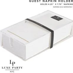Acrylic Napkin Holder -Guest 8.75x5x2.45 - cozylivehome.com | we sell a wide range of comfortable household items^ Shop All