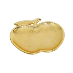 AD2540 Gold Apple Dish - 5"L x 5.5"W - cozylivehome.com | we sell a wide range of comfortable household items^ Shop All