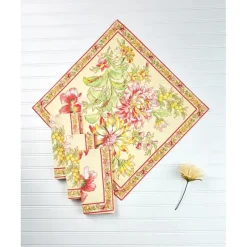 APRIL CORNELL DAHLIA DAYS NAPKINS S/4 - cozylivehome.com | we sell a wide range of comfortable household items^ Shop All